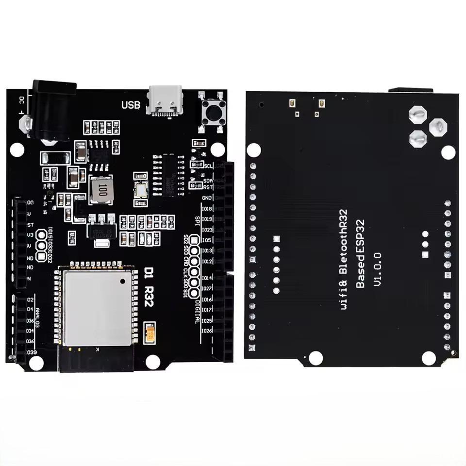 Wemos D1 R32 ESP32 Development Board – WiFi & Bluetooth med USB-C (Uno Layout) - Billede 2